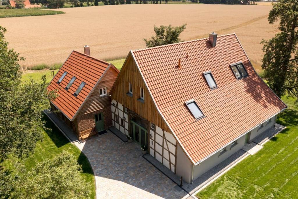Zum Heuerling Ferienwohung Im Alten Stall Mit Sauna Versmold Exterior photo